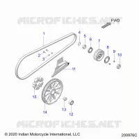 ANTRIEB, DRIVE SPROCKET, BELT AND GUARD