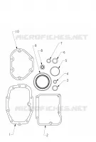 DRIVE TRAIN, TRANSMISSION GASKET AND SEAL KIT - N121C/V/D ALL OPTIONS (INDIANGASKETKITTRAN12CC)