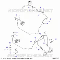 BREMSES, BREMSE LINE, FRONT, ABS