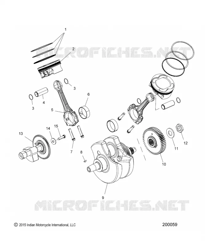 ENGINE, PISTON AND KURBELWELLE