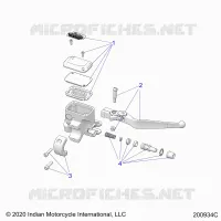 VORDERBREMSE, LEVER AND MASTER CYLINDER