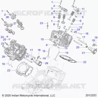 ENGINE, ZYLINDERKOPF, CAMSHAFT AND VALVE ASM.