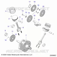 ENGINE, PISTON AND KURBELWELLE