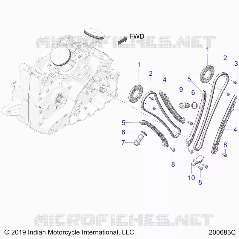 CAM CHAIN AND  SPROCKETS