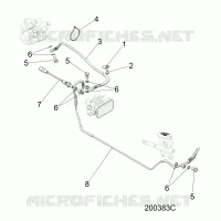 BREMSES, BREMSE LINE, REAR, ABS