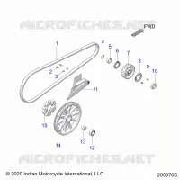 ANTRIEB, DRIVE SPROCKET, BELT AND GUARD