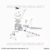 VORDERBREMSE, LEVER AND MASTER CYLINDER