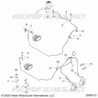 BREMSES, BREMSE LINE, FRONT, ABS