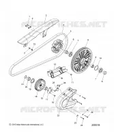 ANTRIEB, SPROCKETS, GUARDS AND BELT