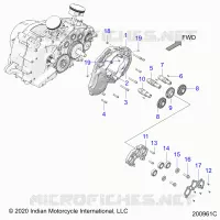 MOTOR, CAM SHAFTS AND GEARS