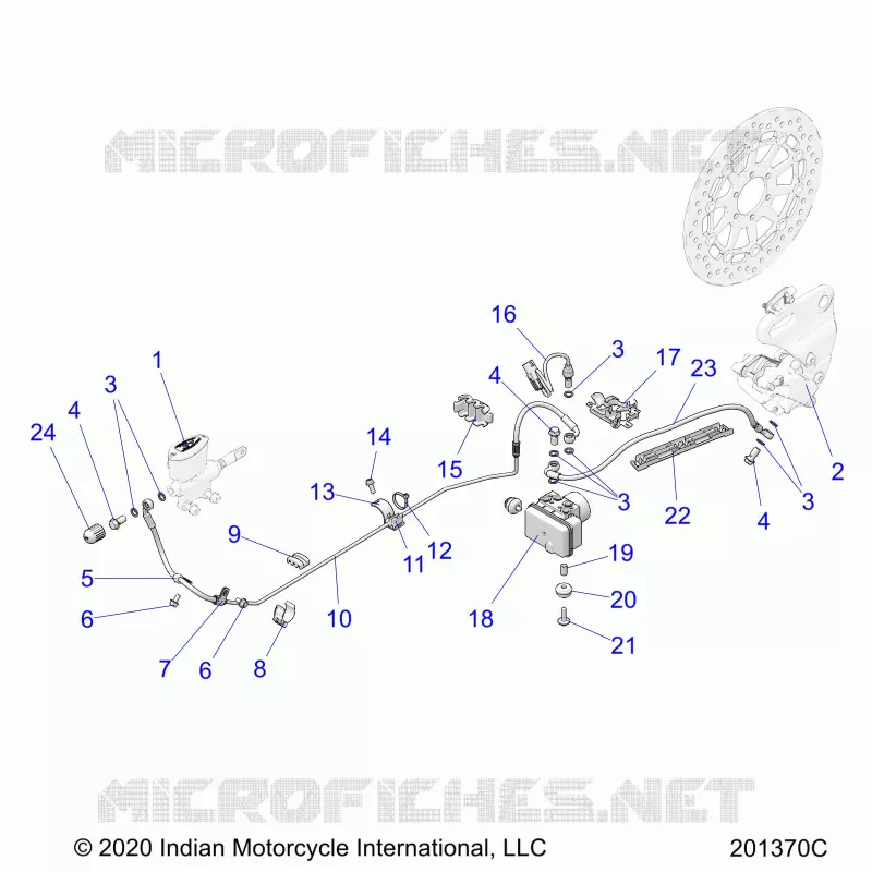 HINTERBREMSE ASM., W/ABS