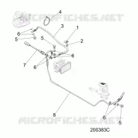 BREMSES, BREMSE LINE, REAR, ABS