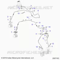 BREMSES, BREMSE LINE, FRONT, ABS