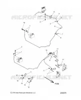 BREMSES, BREMSE LINE, FRONT, ABS
