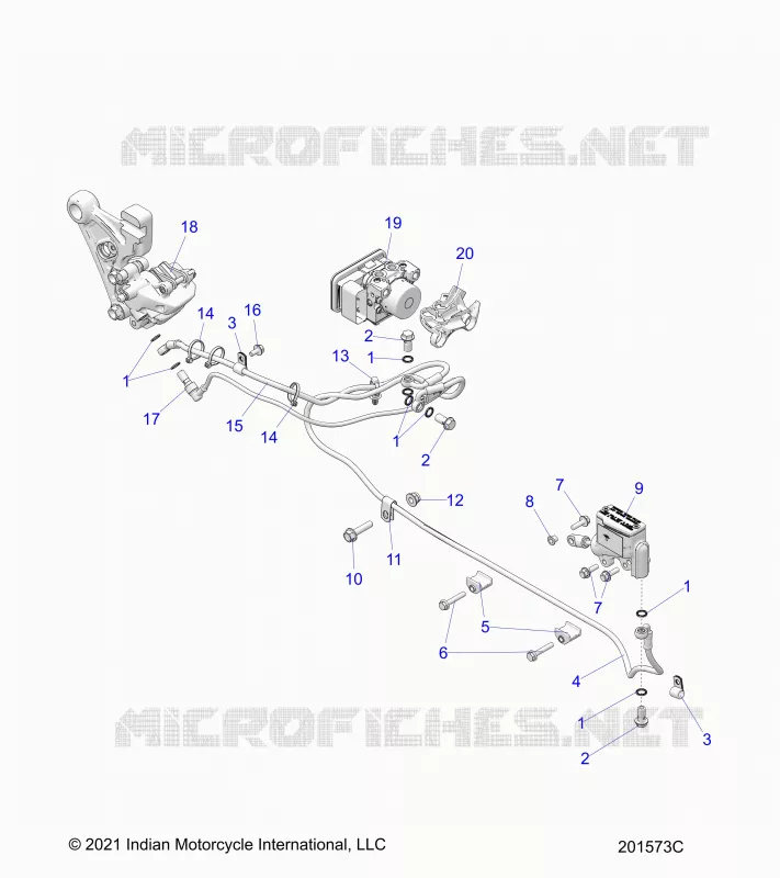 HINTERBREMSE ASM., W/ABS