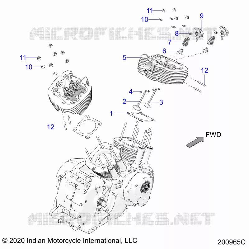 ENGINE, ZYLINDERKOPF ASM.