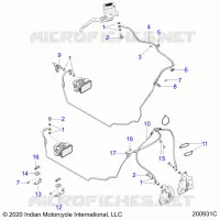 BREMSES, BREMSE LINE, FRONT, ABS