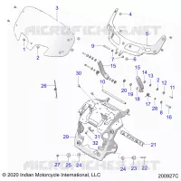 FAIRING ASM, WINDSHIELD MOUNT