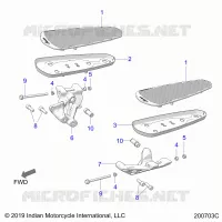 CHASSIS, FLOORBOARD, DRIVER