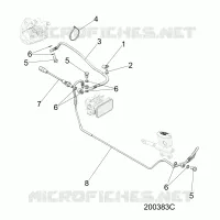 BREMSES, BREMSE LINE, REAR, ABS