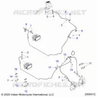 BREMSES, BREMSE LINE, FRONT, ABS