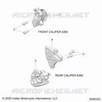BRAKES, BREMSZANGE VORNE AND REAR