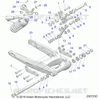 HINTERRADAUFHÃ„NGUNG ASM., SWING ARM AND SHOCK