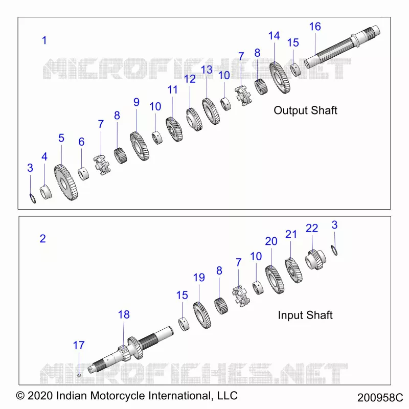 ANTRIEB, INPUT/OUTPUT SHAFT ASM.