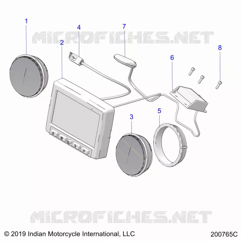 ELEKTRIC, INSTRUMENT CLUSTER