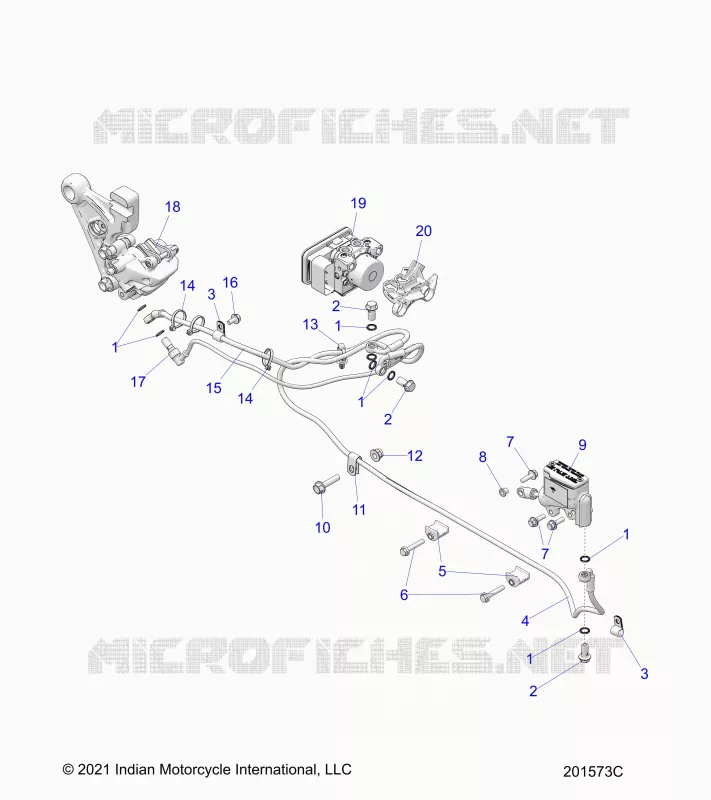 HINTERBREMSE ASM., W/ABS