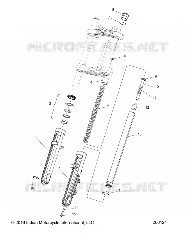SUSPENSION, FRONT FORKS