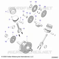 ENGINE, PISTON AND KURBELWELLE