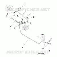 BREMSES, BREMSE LINE, REAR, ABS