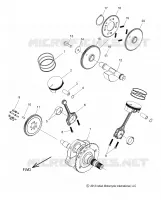 ENGINE, PISTON AND KURBELWELLE