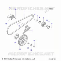 ANTRIEB, DRIVE SPROCKET, BELT AND GUARD