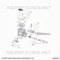 VORDERBREMSE, LEVER AND MASTER CYLINDER