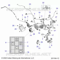 ELEKTRIC, WIRE HARNESS - N22RZR25 (201184