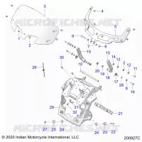 FAIRING ASM, WINDSHIELD MOUNT