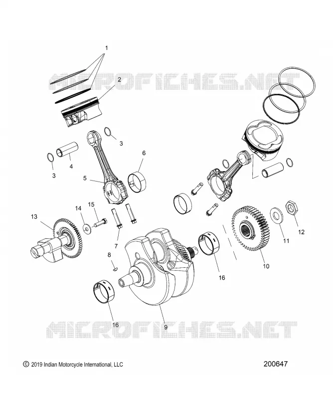 ENGINE, PISTON AND KURBELWELLE