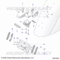 KENNZEICHENHALTER/REAR LIGHT HOUSING