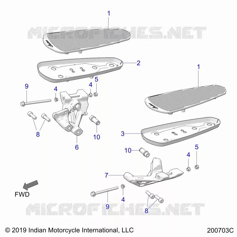 CHASSIS, FLOORBOARD, DRIVER
