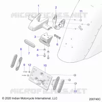 KENNZEICHENHALTER/REAR LIGHT HOUSING