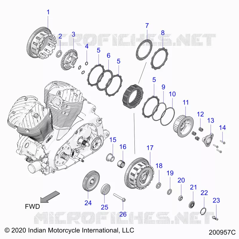 ANTRIEB, CLUTCH AND PRIMARY DRIVE