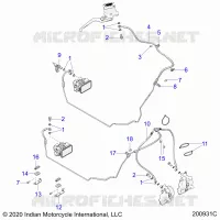 BREMSES, BREMSE LINE, FRONT, ABS