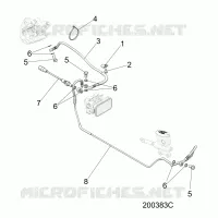 BREMSES, BREMSE LINE, REAR, ABS