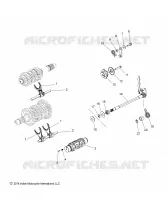 DRIVE TRAIN, SHIFT GABELN, RATCHET AND DRUM