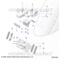 KENNZEICHENHALTER/REAR LIGHT HOUSING