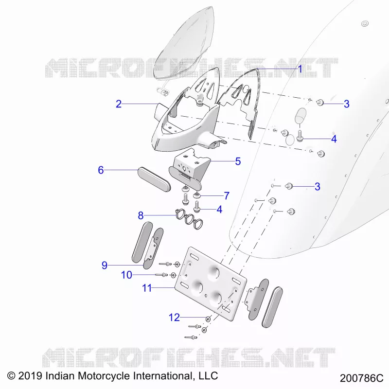 BODY, LICENSE PLATE BRKT/REAR LIGHT HOUSING MOUNT