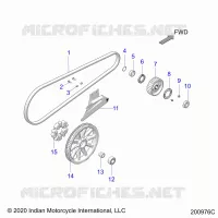 ANTRIEB, DRIVE SPROCKET, BELT AND GUARD