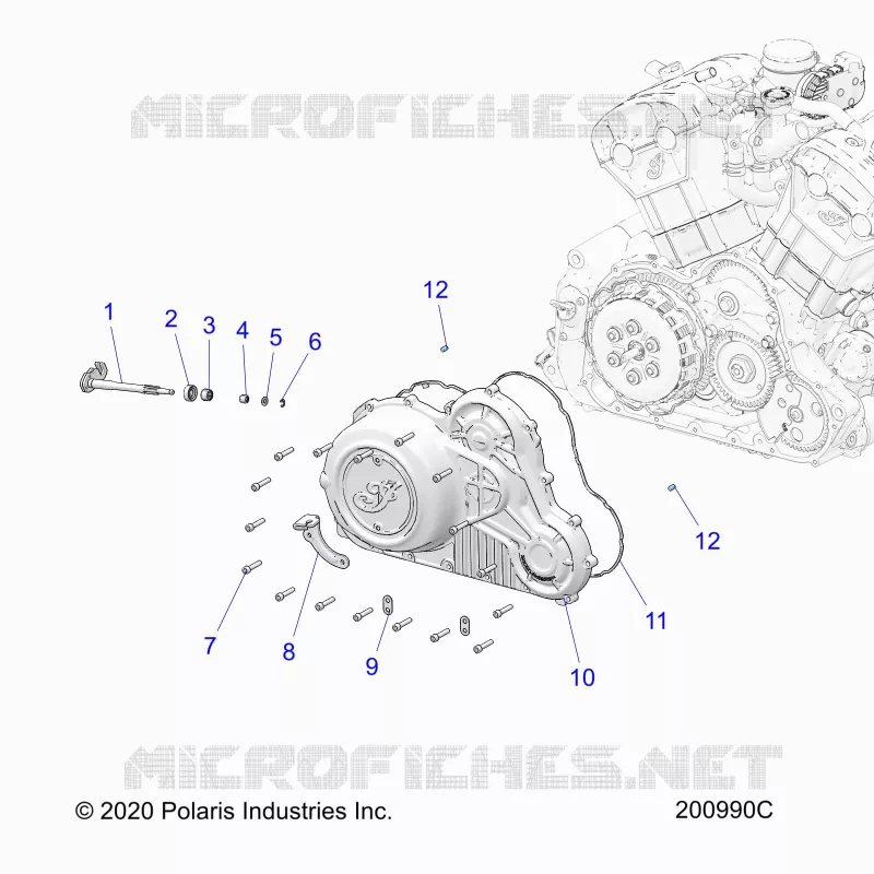 MOTOR, COVER ASM., PRIMARY DRIVE